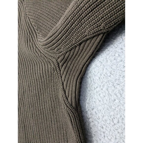 Duluth Trading Co Sweater Large Brigadier Shawl Collar Elbow Patches - Picture 10 of 10